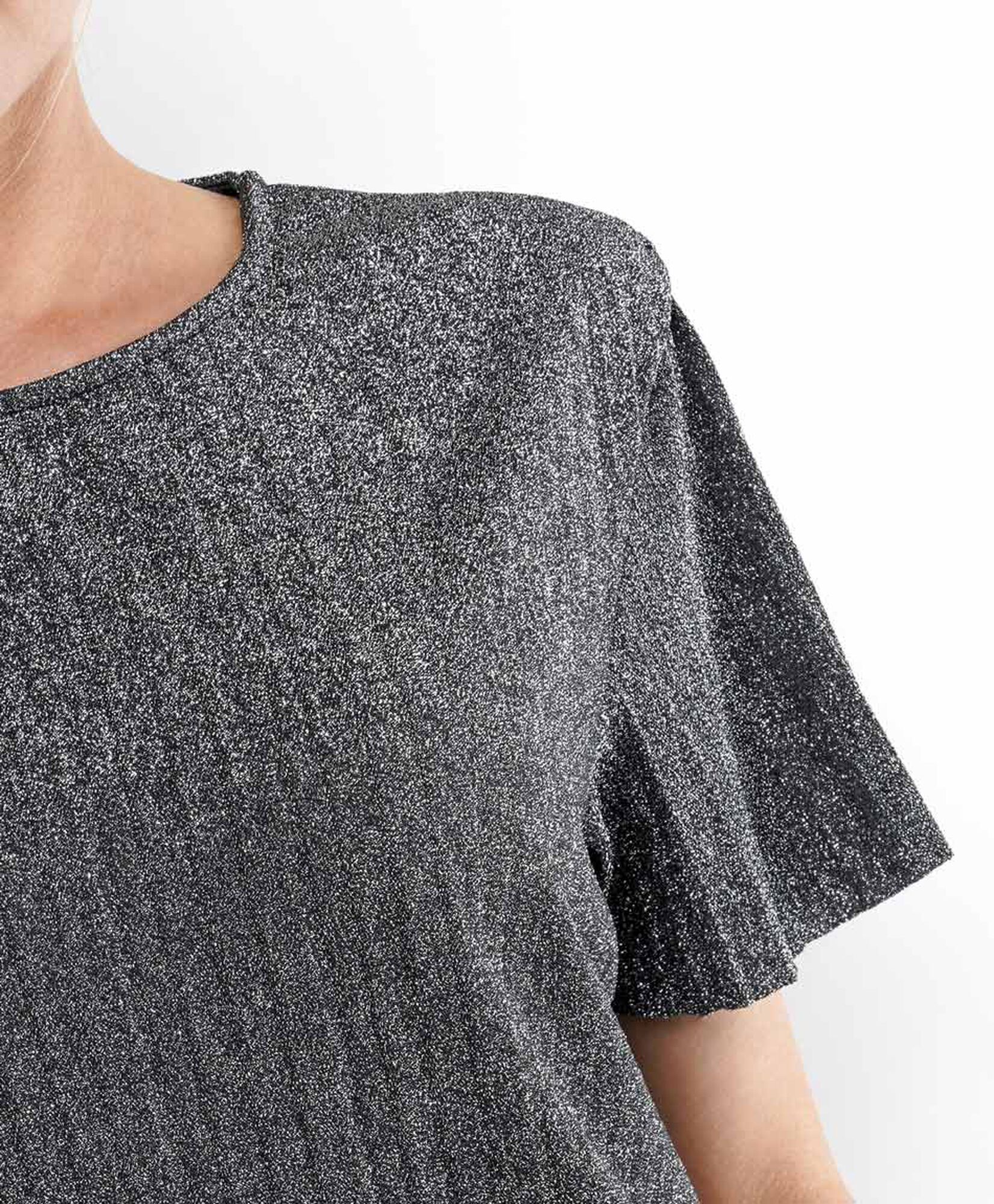 Polera mujer plisada plata Polera mujer plisada plata