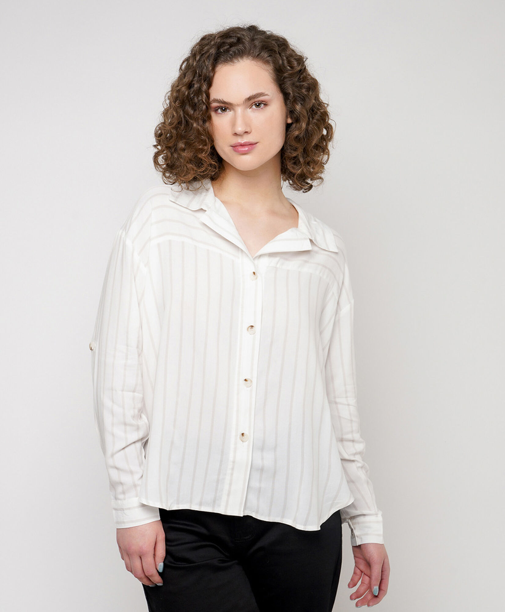 Blusa mujer líneas mix Blusa mujer líneas mix