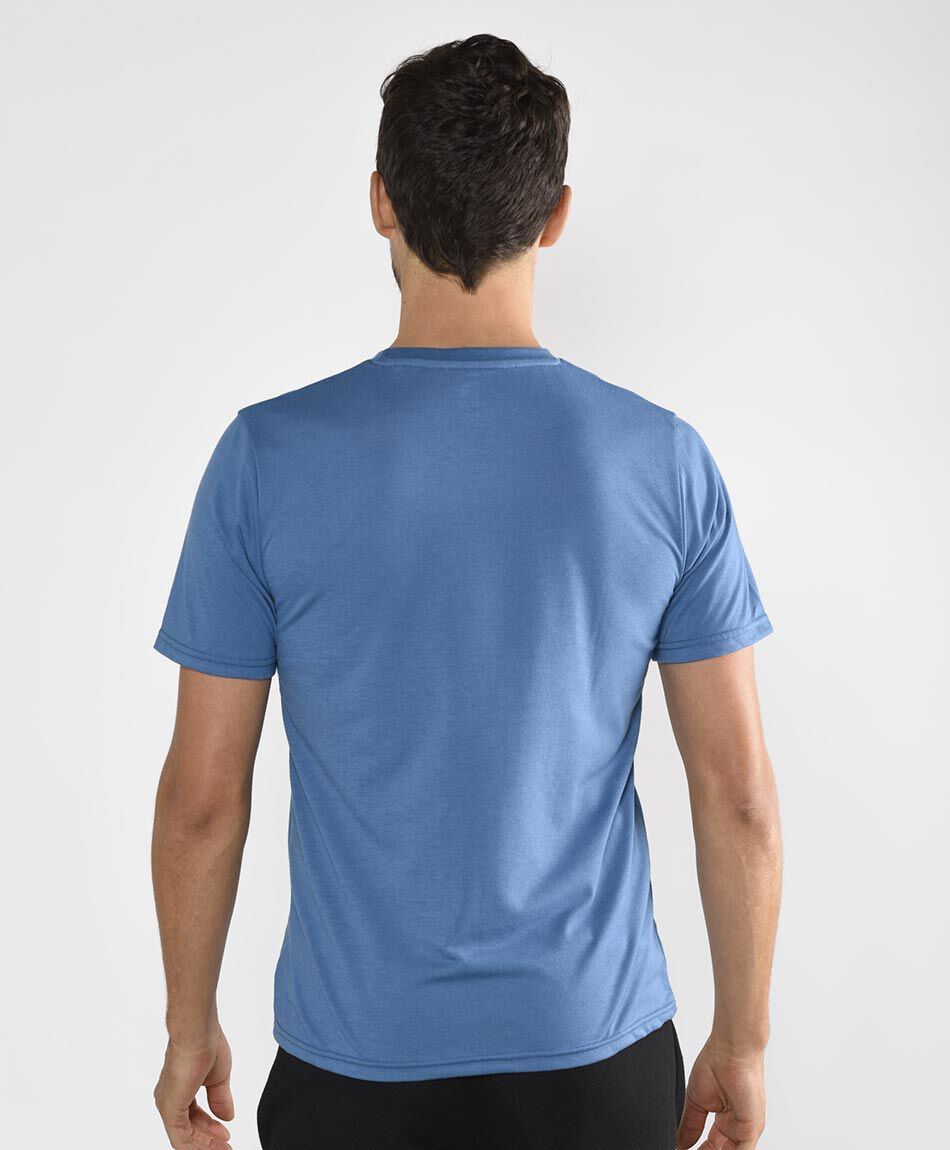 Polera deportiva manga corta cuello redondo