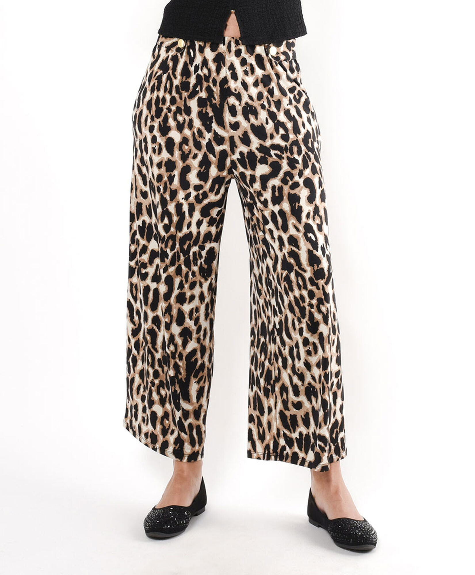 Pantalón mujer animal print palazzo Pantalón mujer animal print palazzo