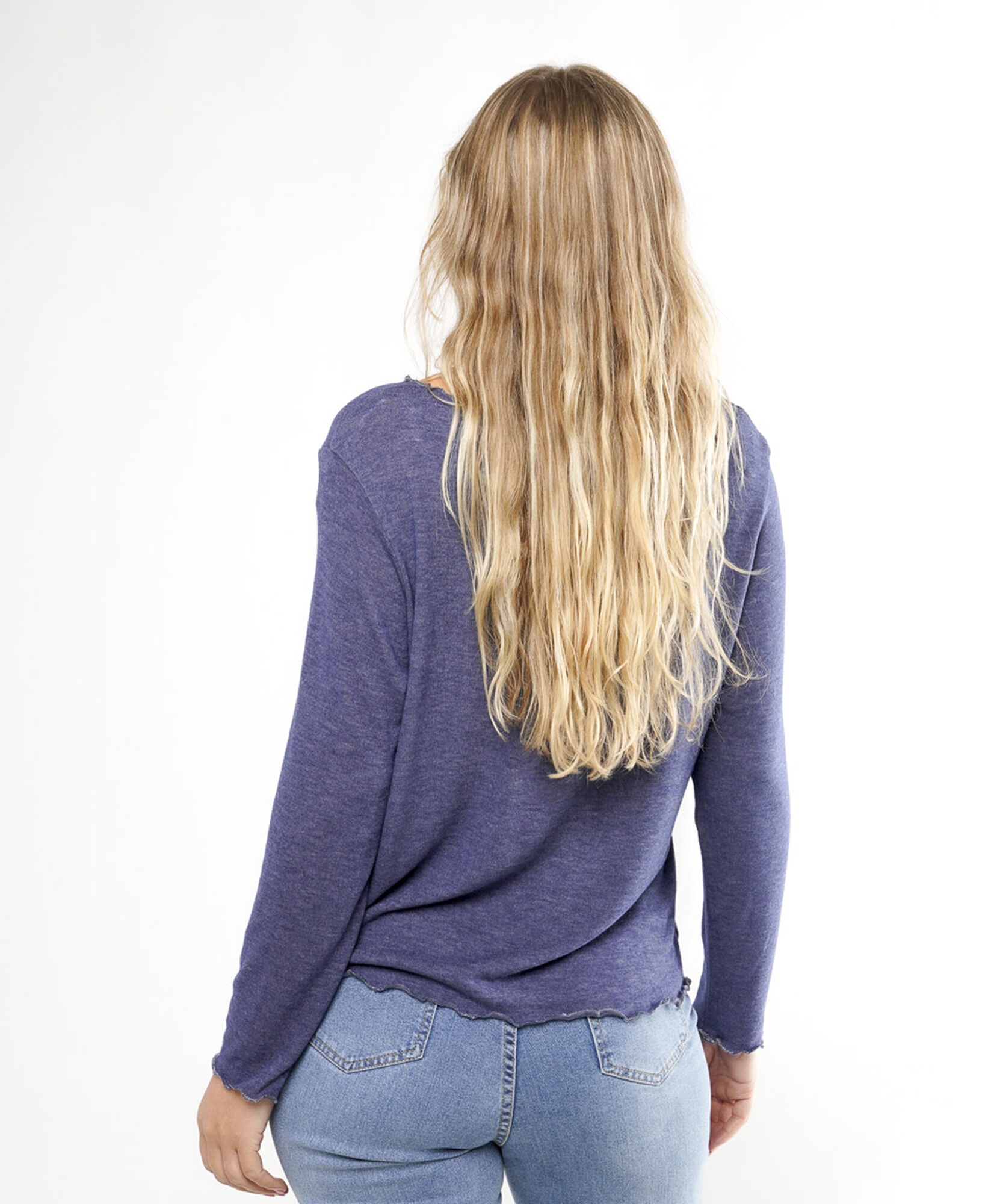Polera mujer cuello v colores Polera mujer cuello v colores