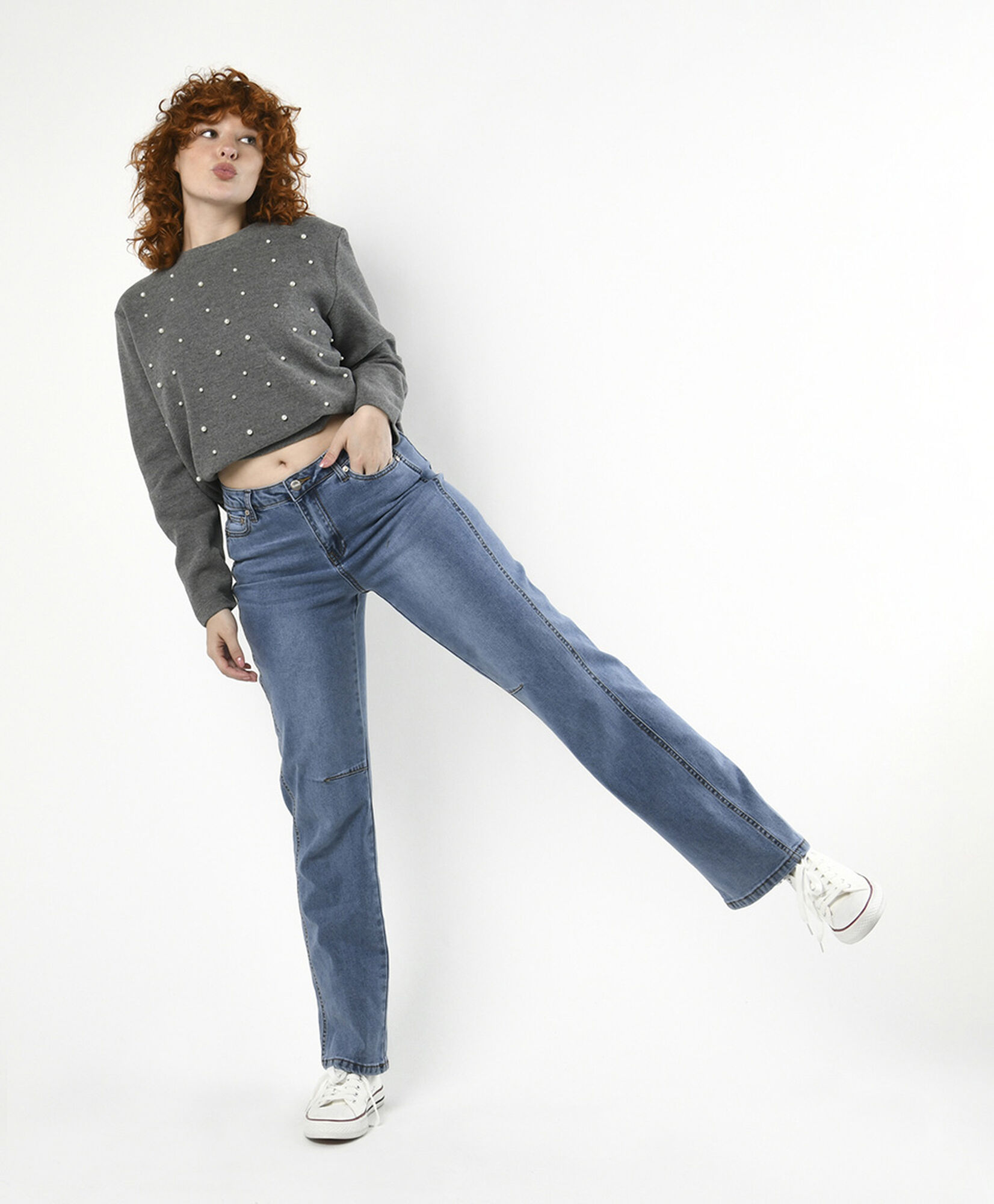 Jeans mujer doble costura lateral Jeans mujer doble costura lateral