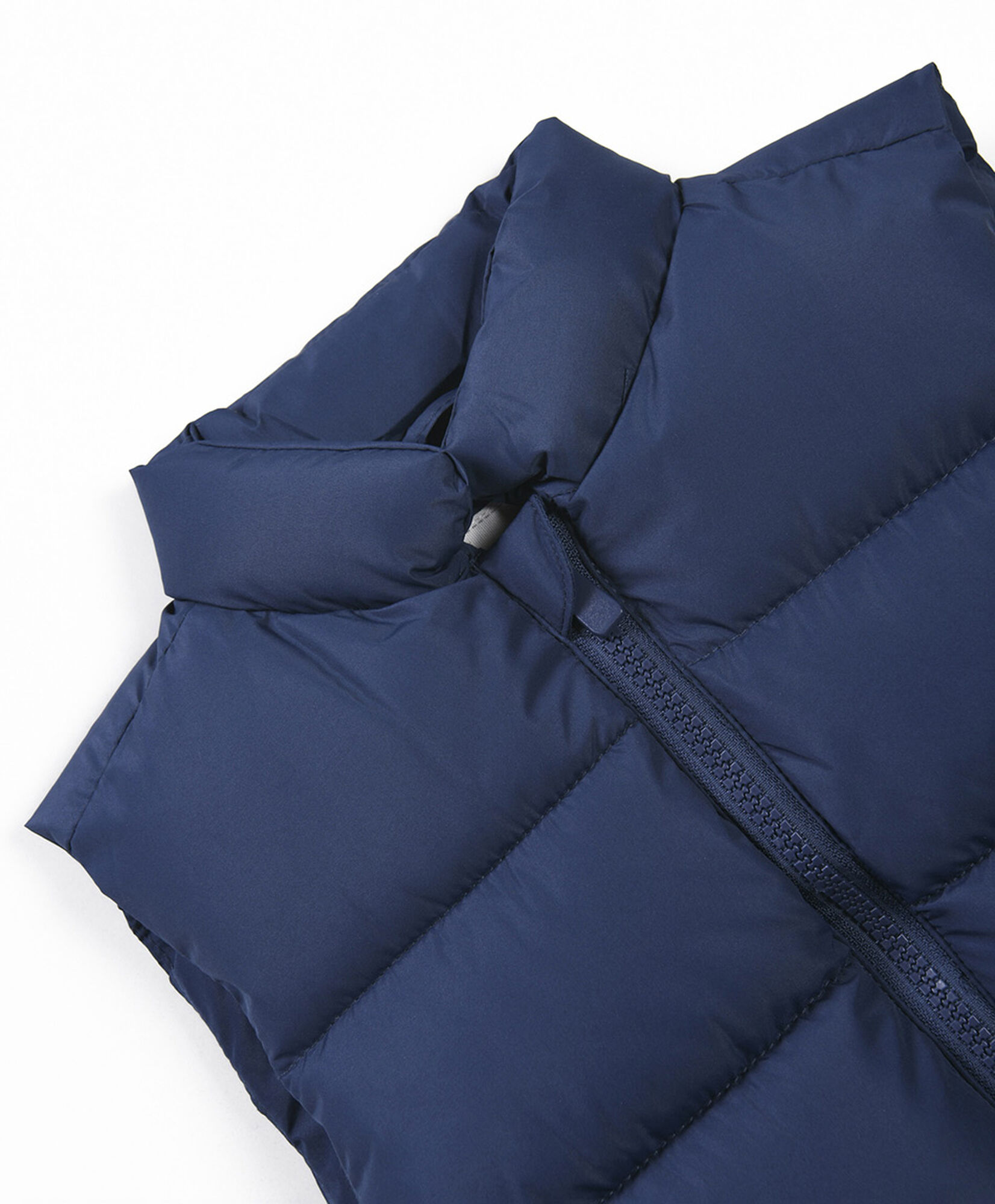 Parka bebé sin mangas azul Parka bebé sin mangas azul
