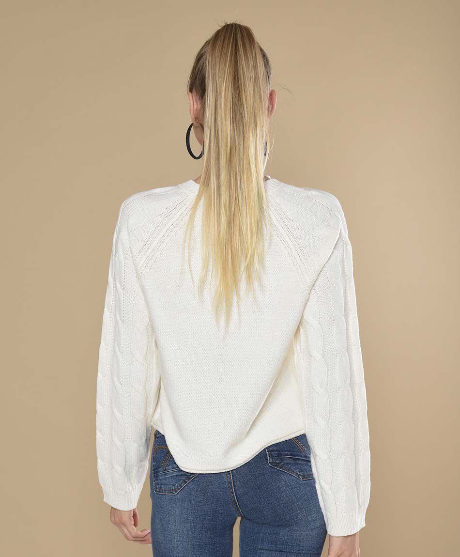 Sweater mujer trenzas