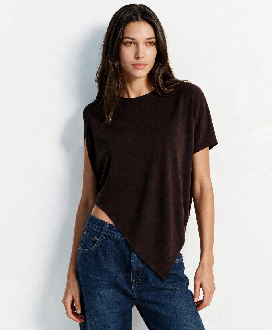 Polera mujer top en punta