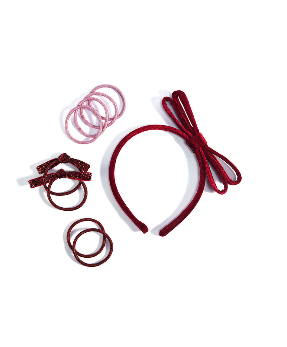 Set cintillo + colets infantil cintas red