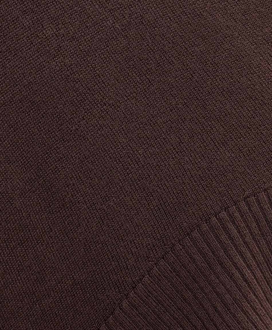 Sweater mujer cuello bordado brown