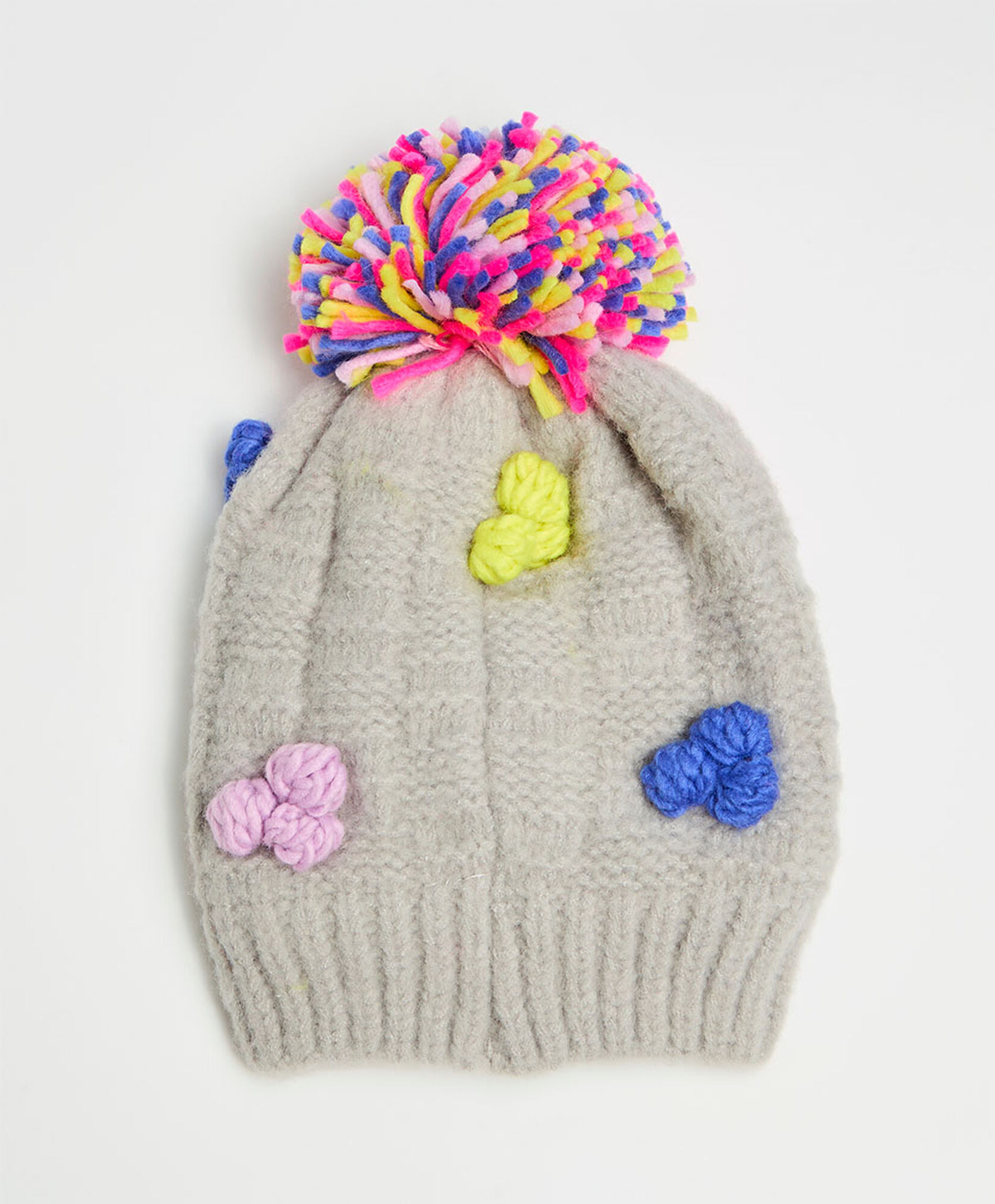 Gorro niña pompones Gorro niña pompones