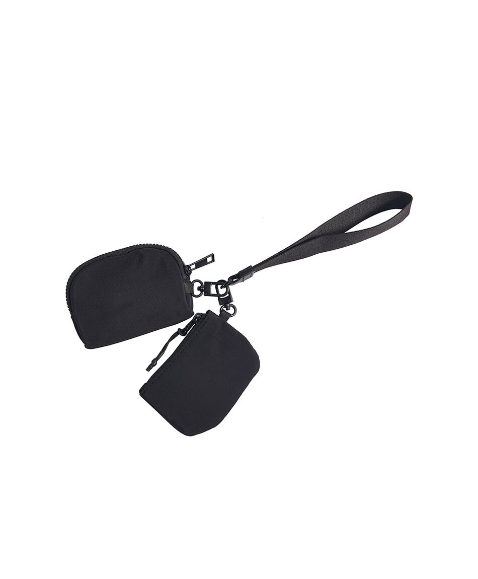 Billetera mujer colgante doble negro