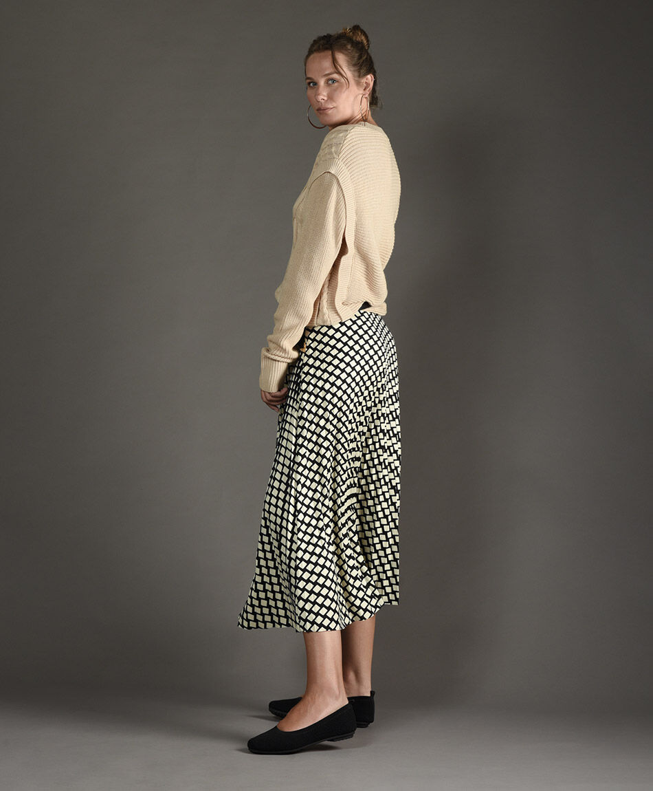 Falda estampado geom&eacute;trico