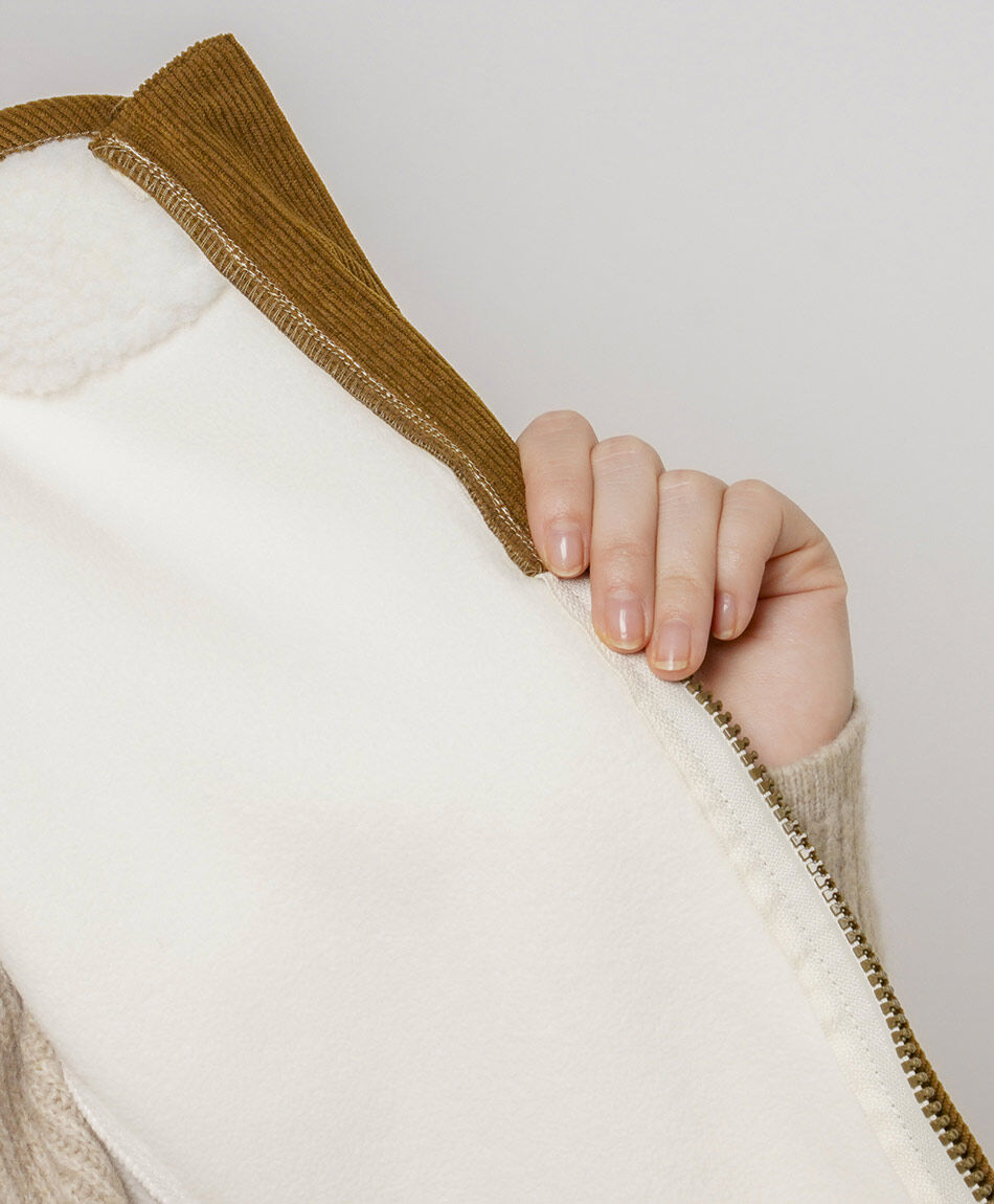 Polar mujer sherpa sin mangas