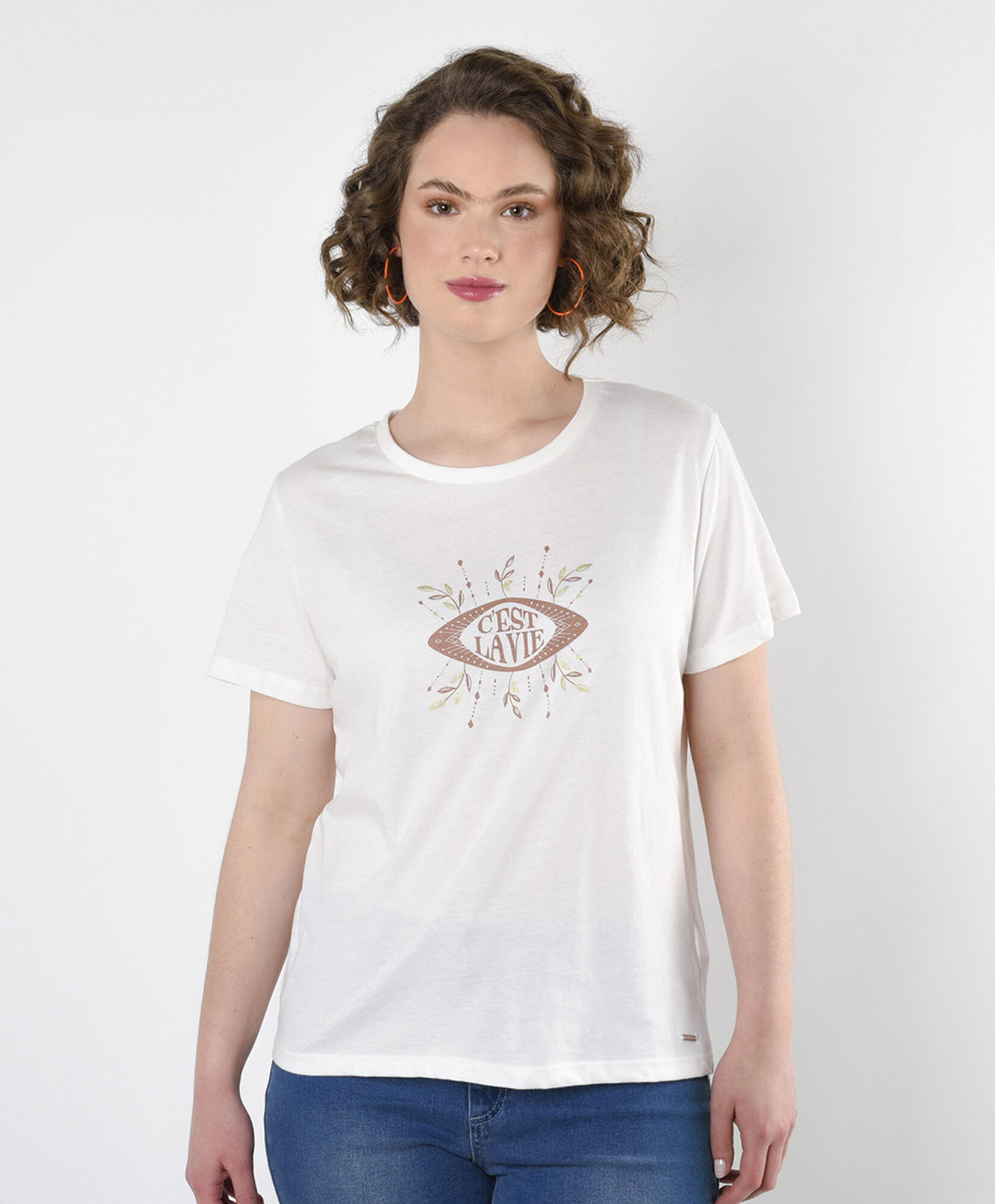 Polera mujer estampado c'est la vie Polera mujer estampado c'est la vie