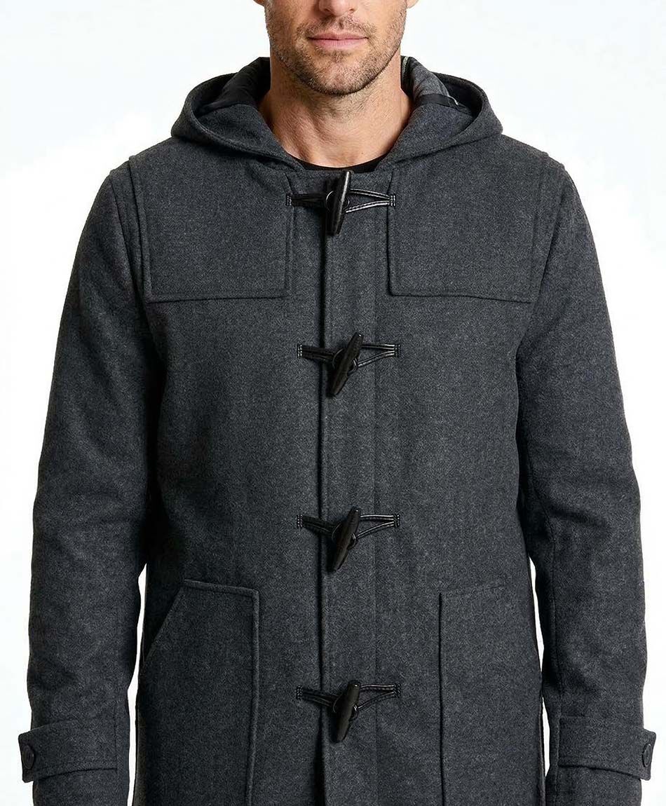 Abrigo hombre montgomery gris