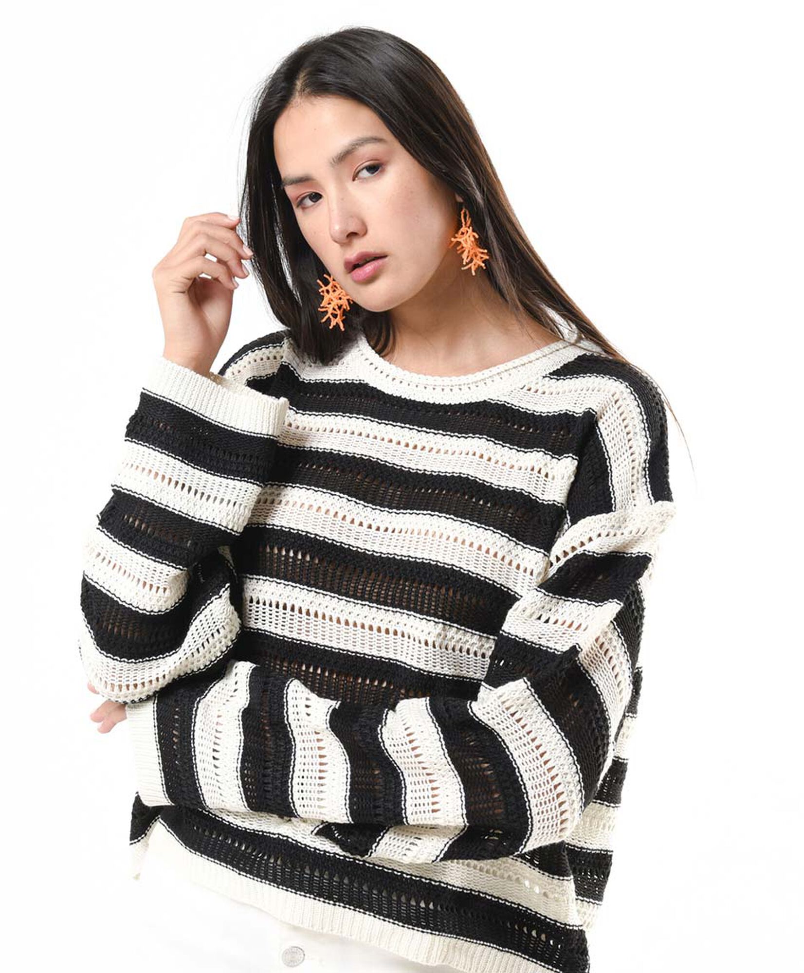Sweater mujer líneas calado Sweater mujer líneas calado