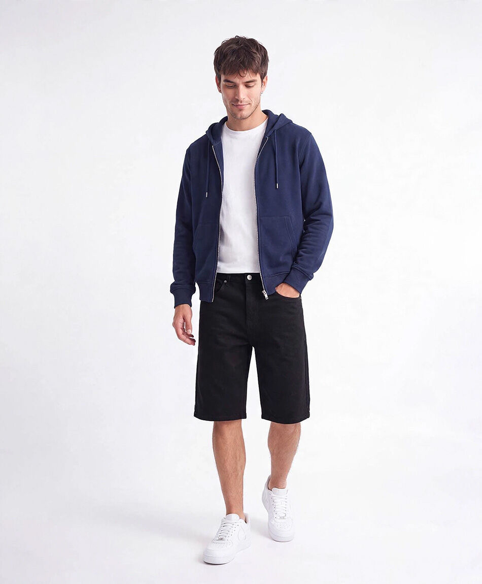 Bermuda hombre denim black