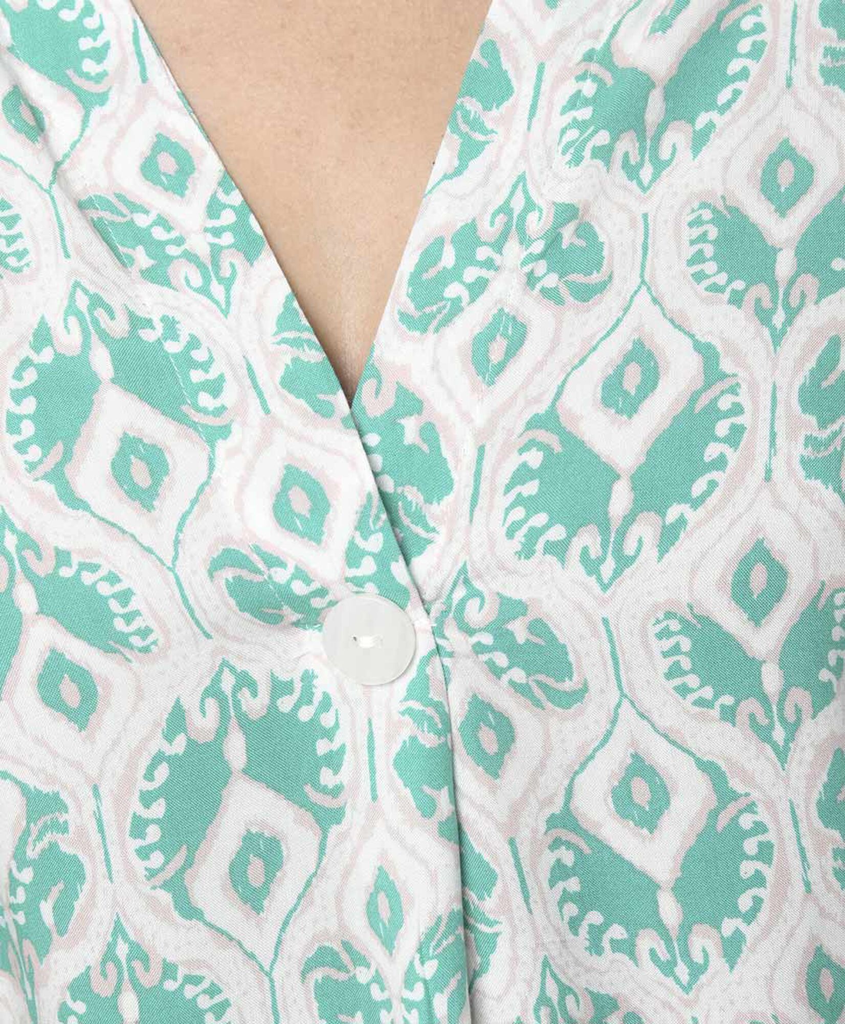 Blusa mujer estampada botón Blusa mujer estampada botón