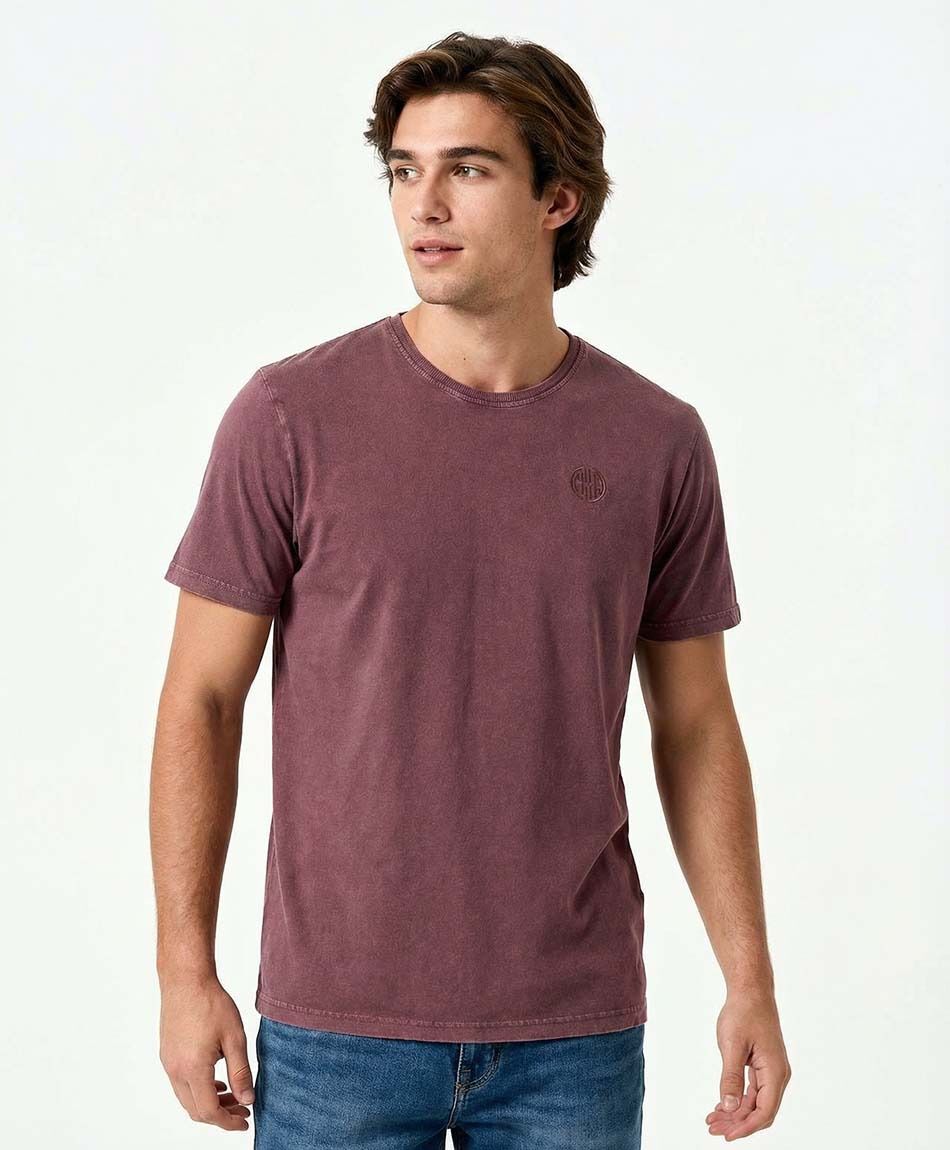Polera hombre mini print