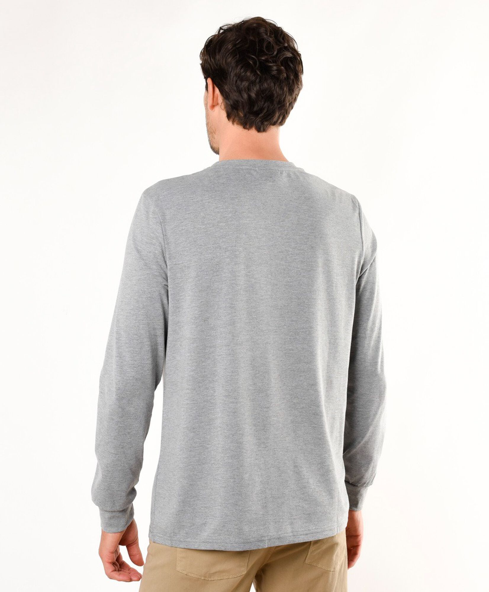 Polera hombre lisa manga larga Polera hombre lisa manga larga