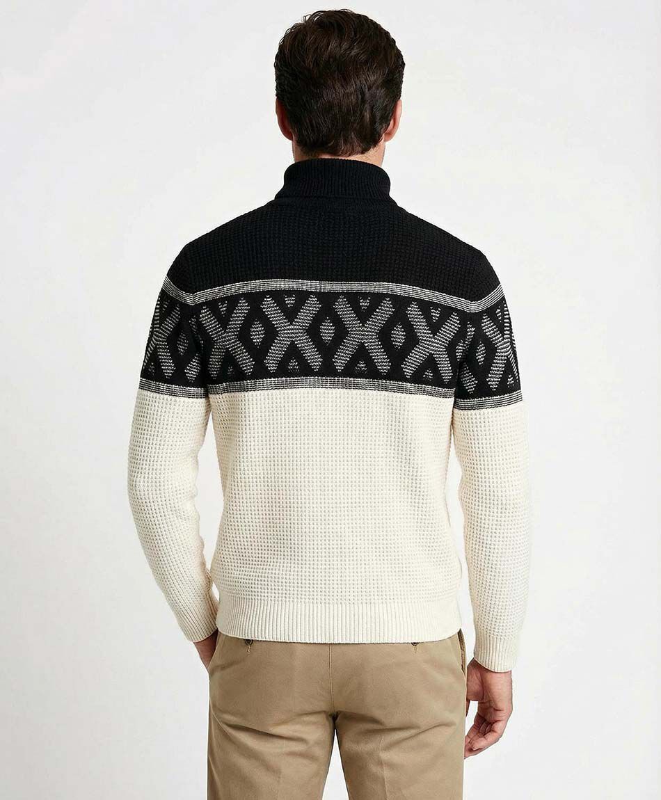 Sweater hombre lineas black
