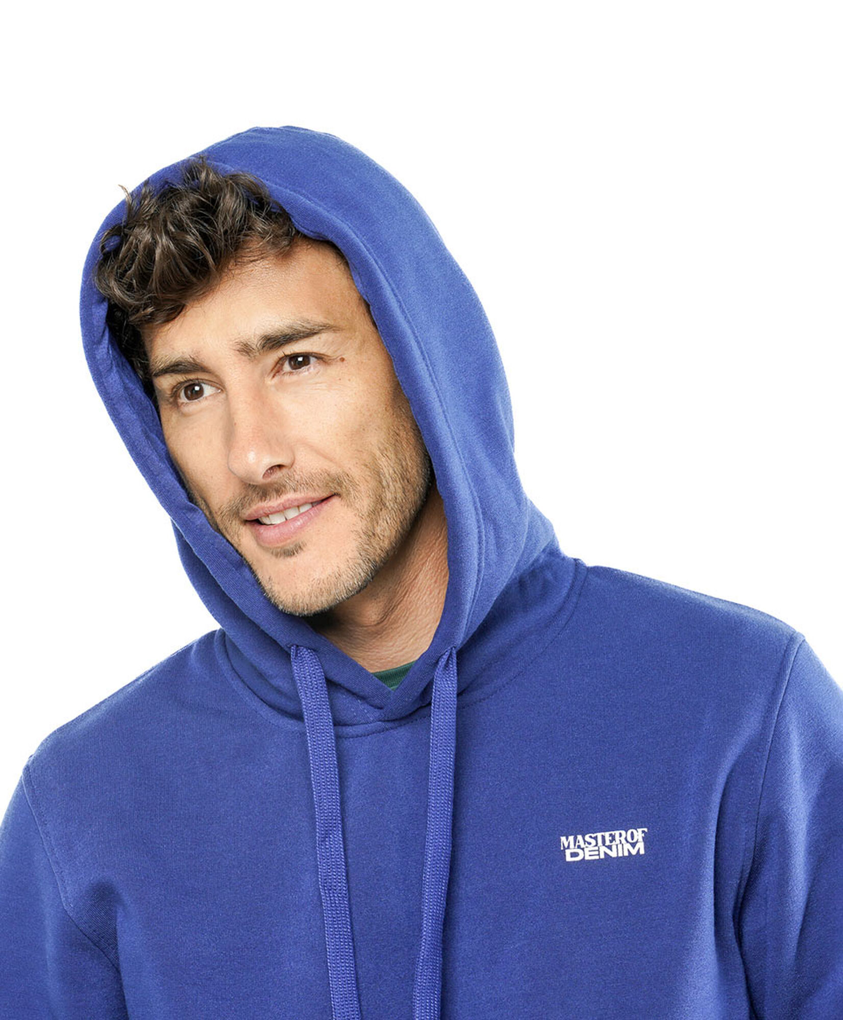 Polerón hombre estampado azul Polerón hombre estampado azul
