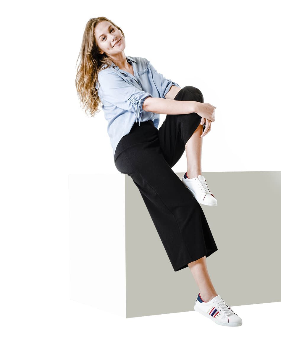 Zapatilla franja tachas