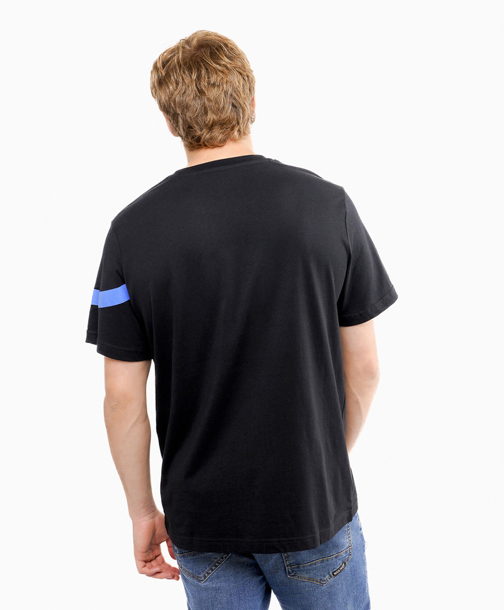 Polera hombre estampado franja Polera hombre estampado franja
