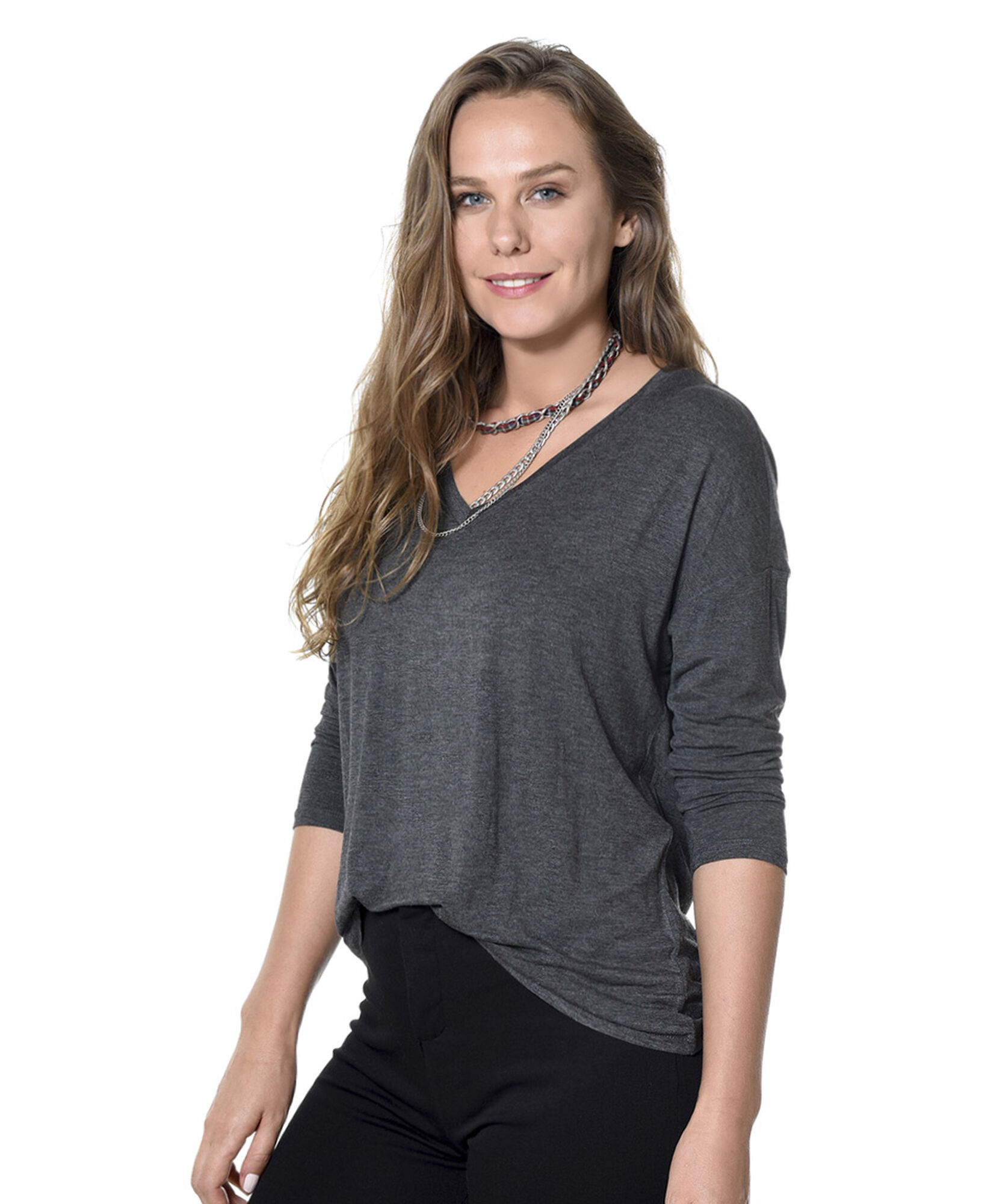 Polera cuello v Polera cuello v