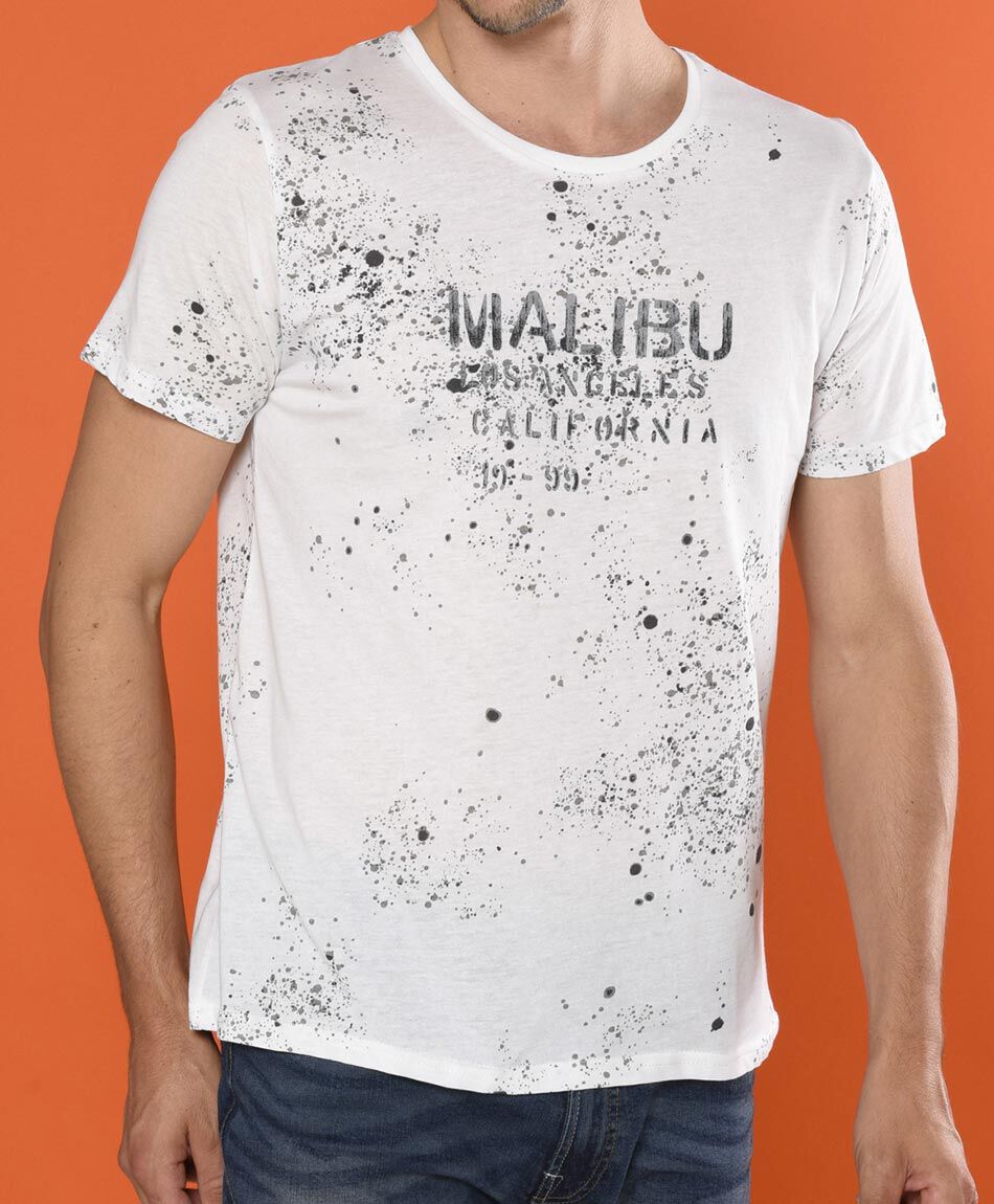 Polera manga corta cuello redondo