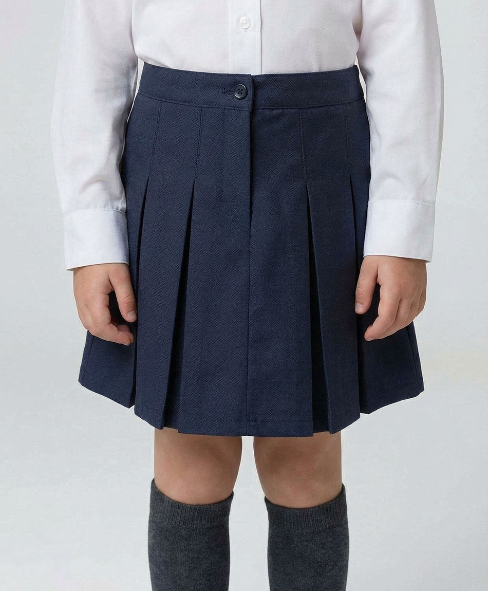 Falda escolar navy botones