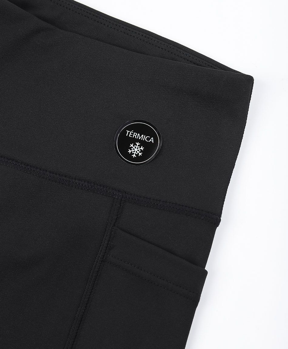 Calza deportiva mujer negra tiro alto