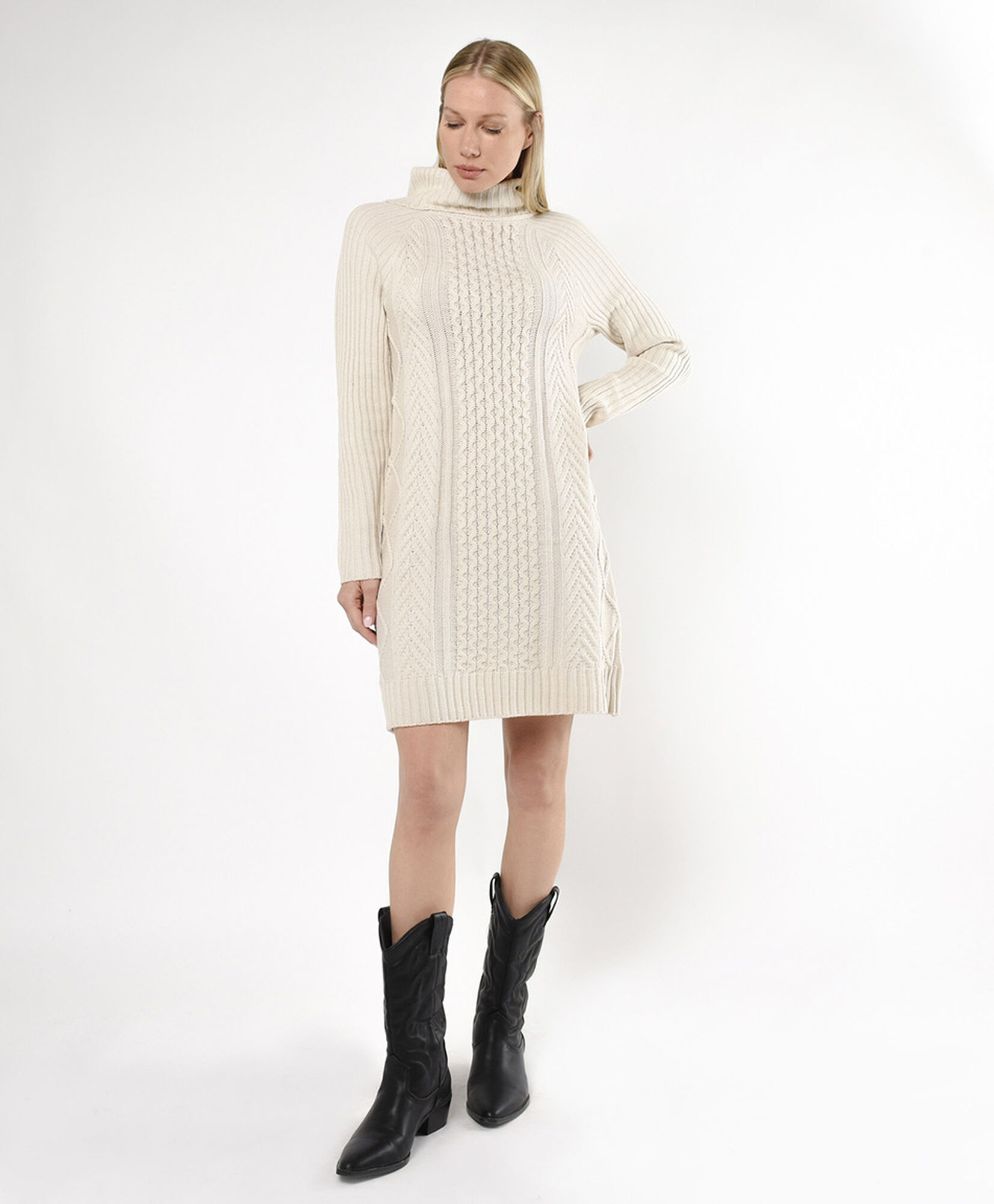 Vestido mujer tejido trenzado Vestido mujer tejido trenzado
