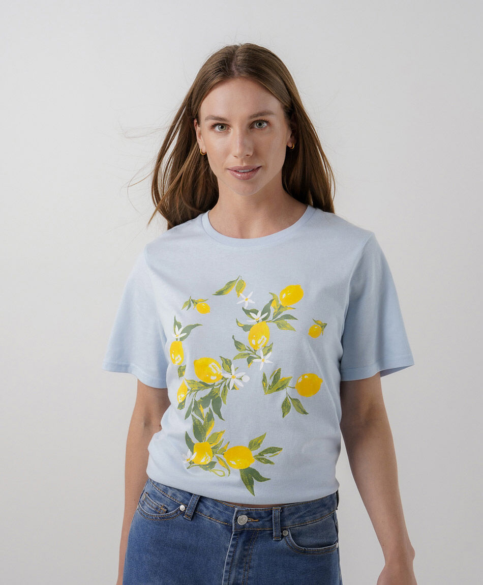 Polera mujer limones