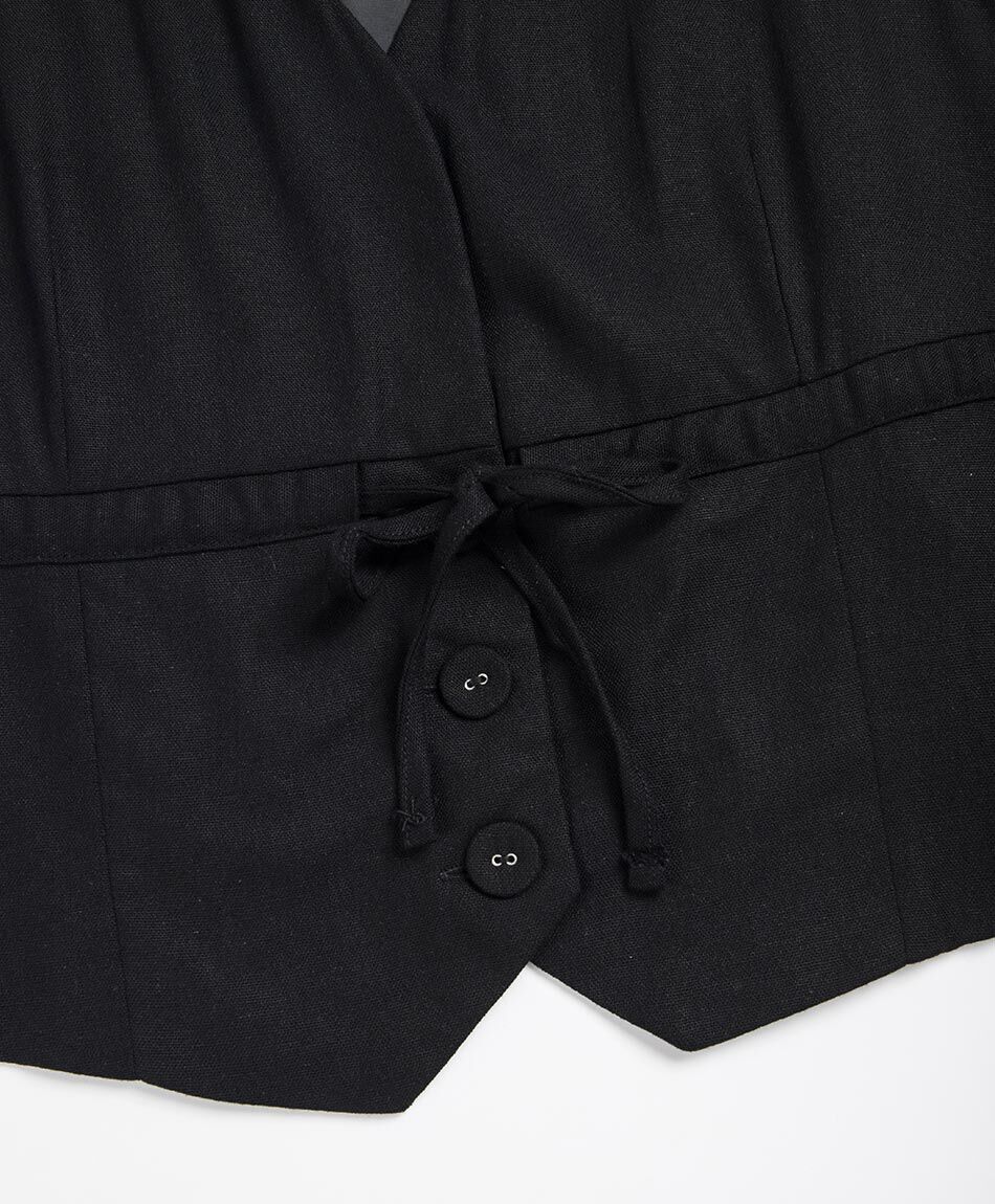 Vest mujer corte cintura