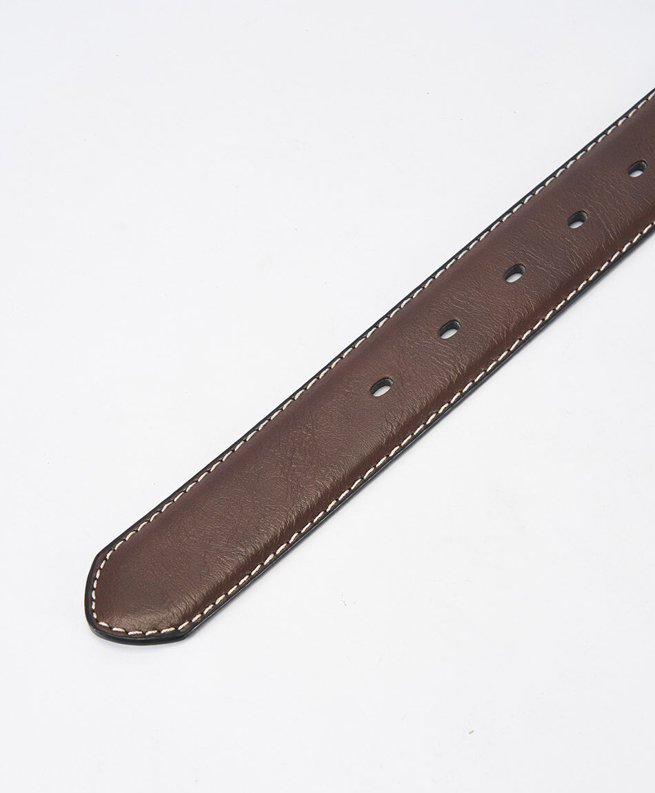 CINTURON CAFE STIT BCO