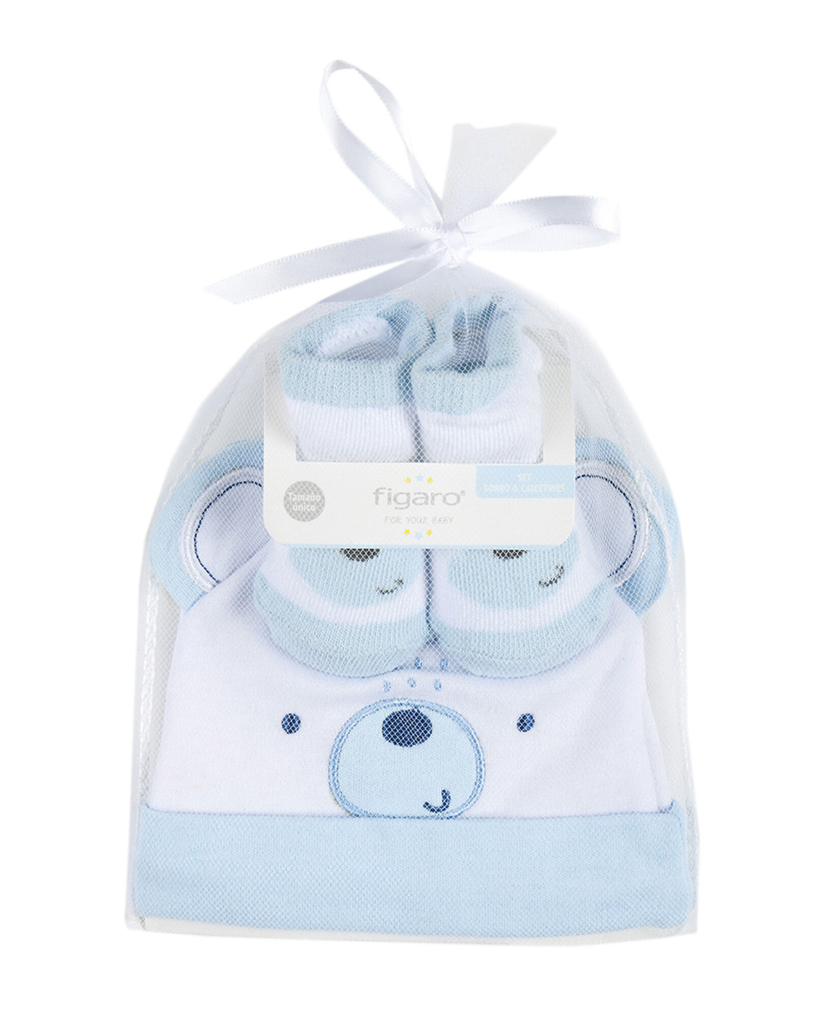 Set gorro + calcetines bebé osito Set gorro + calcetines bebé osito