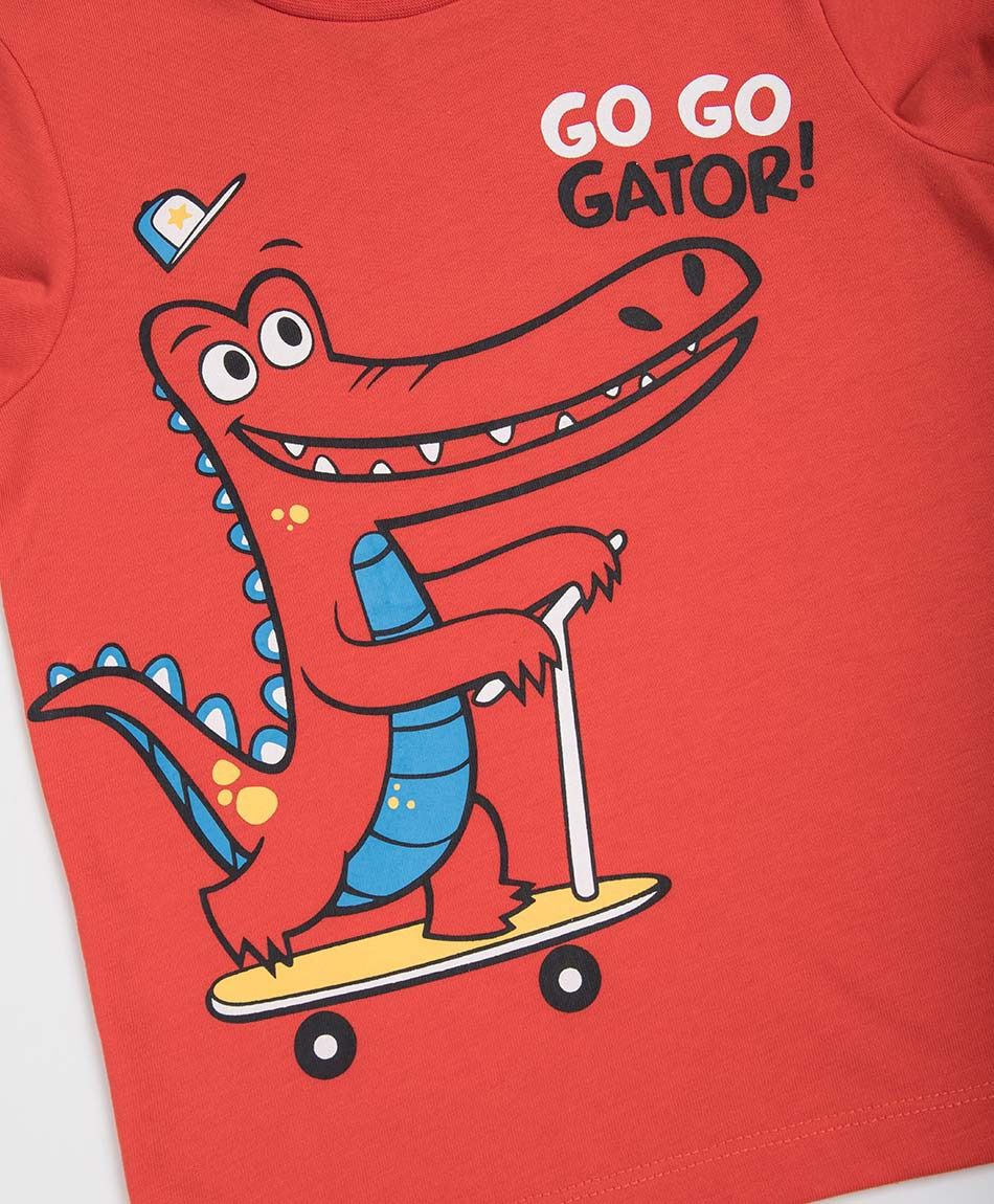 Polera beb&eacute; cocodrilo skate