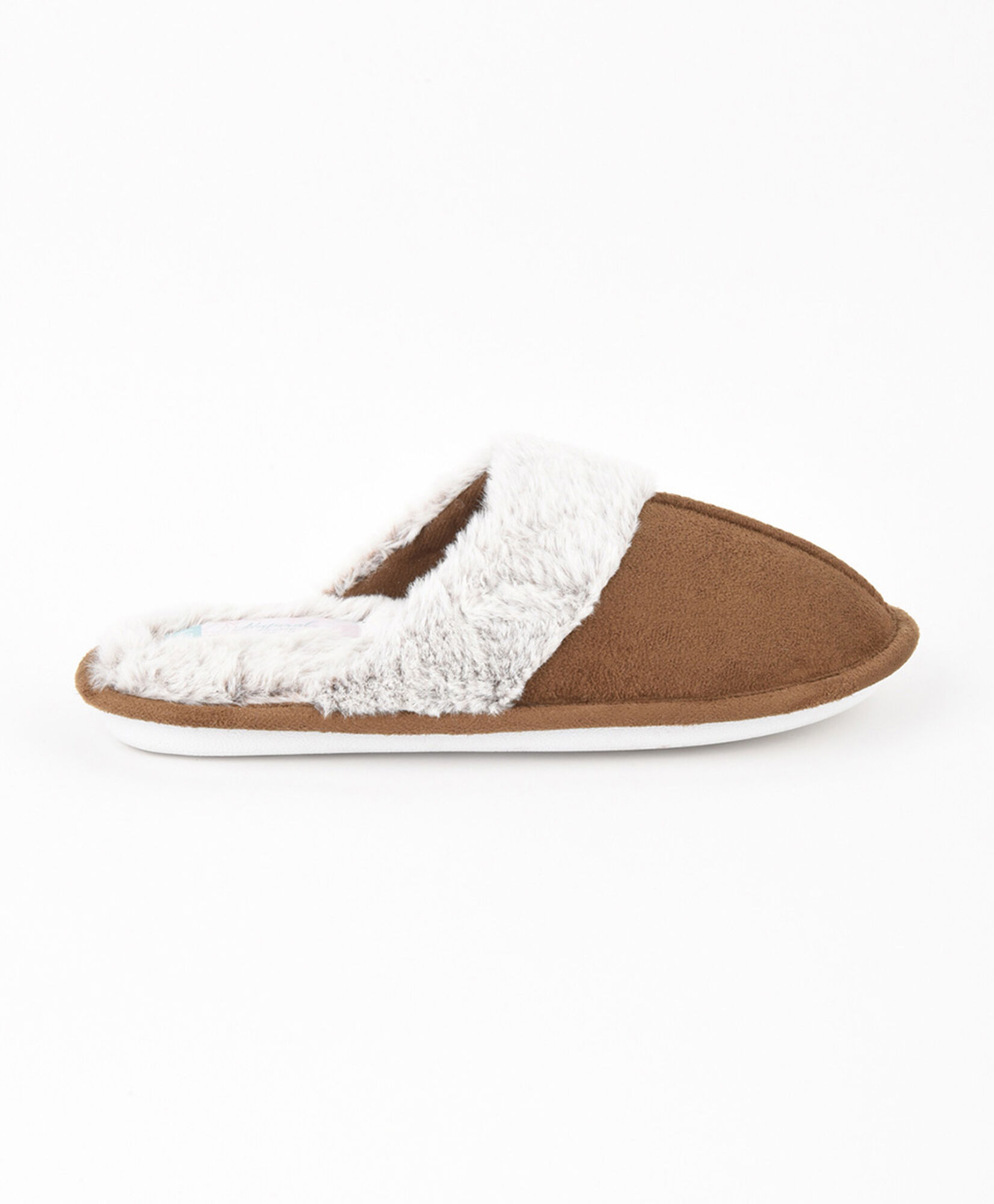 Pantufla mujer gamuza pelitos Pantufla mujer gamuza pelitos