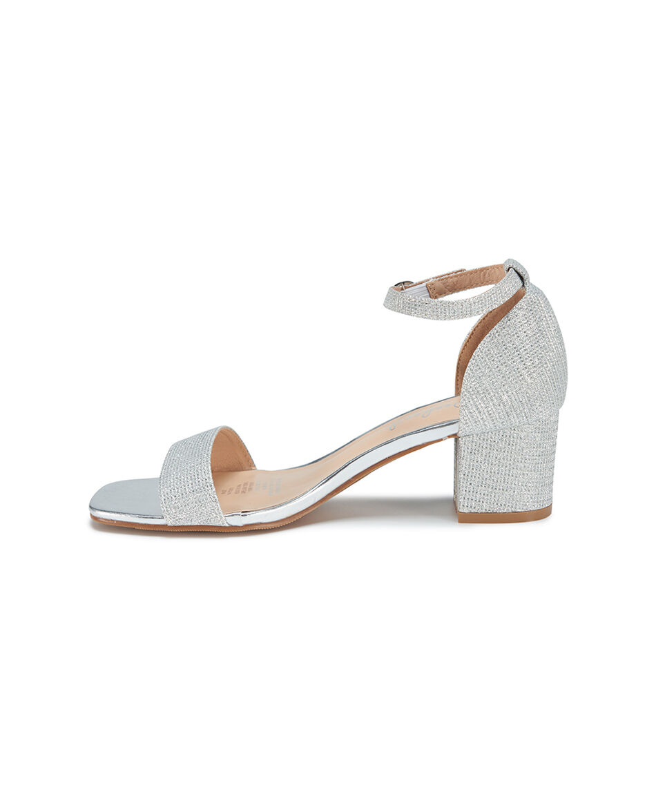 Sandalia mujer silver