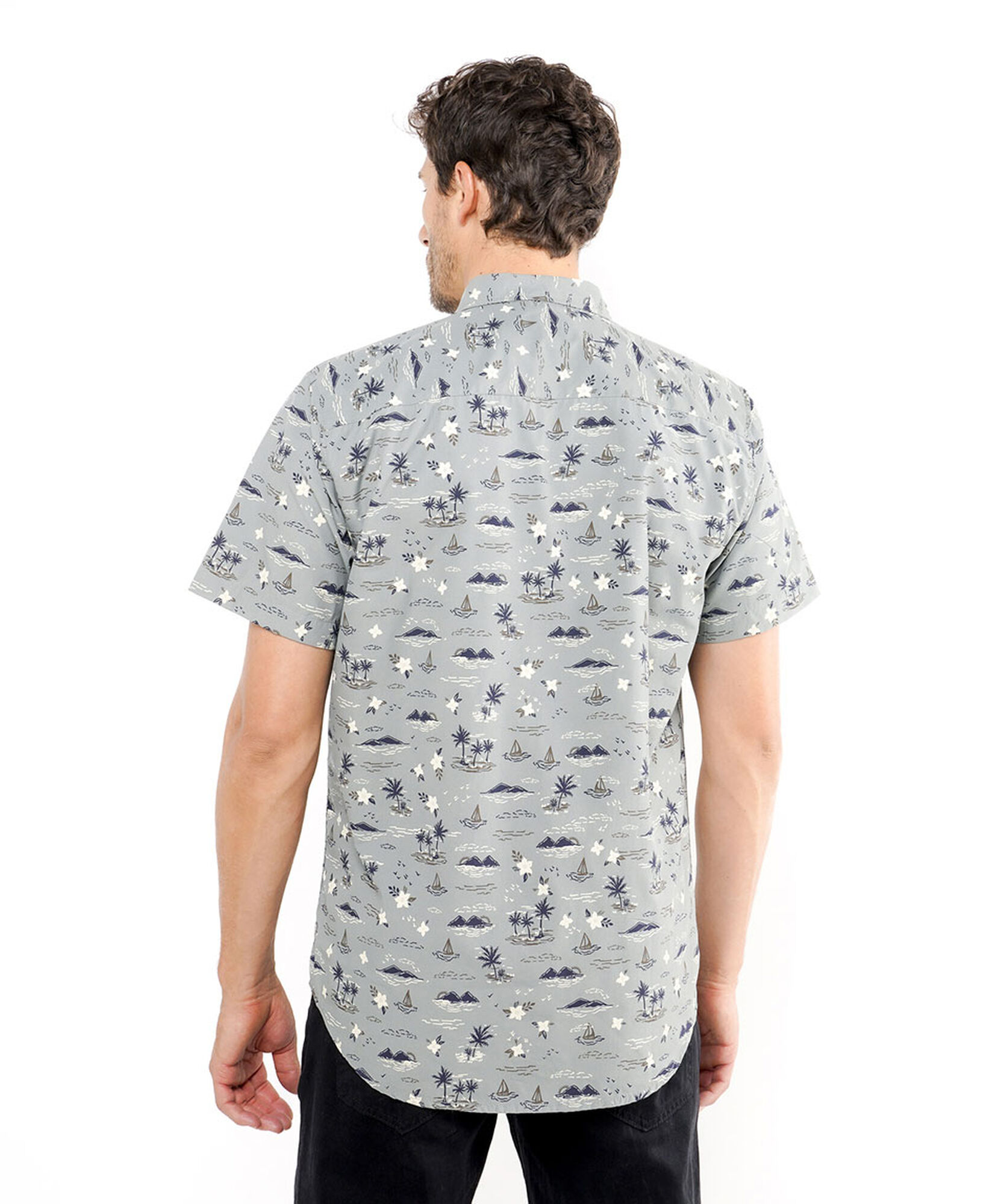 Camisa hombre estampado islas Camisa hombre estampado islas
