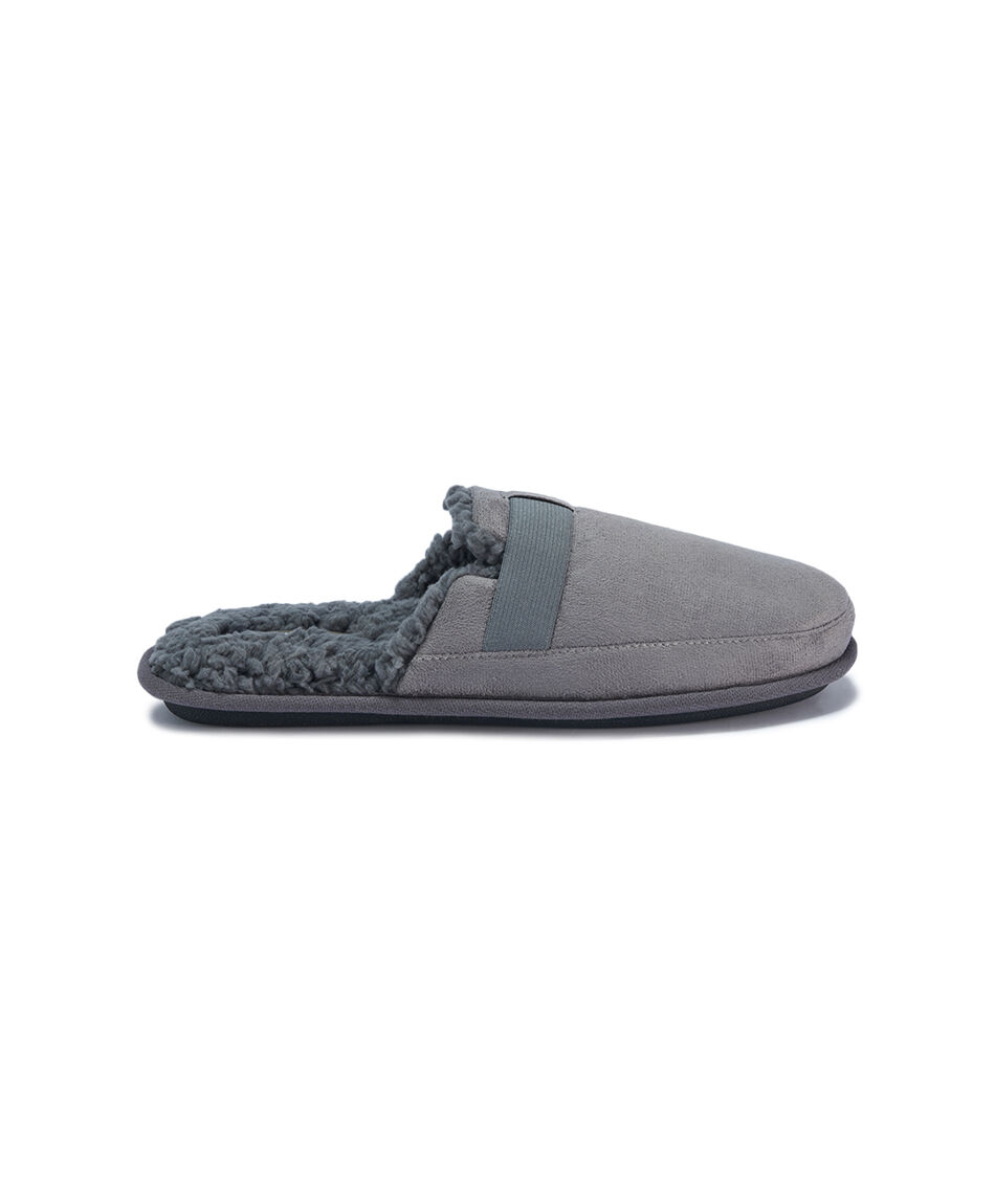 Pantufla hombre cl&aacute;sica grey
