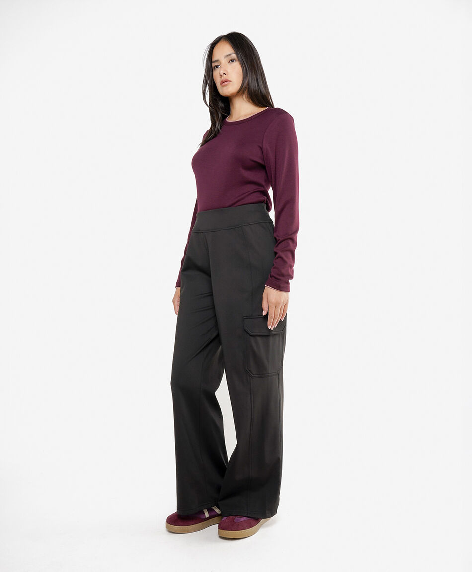 Pantal&oacute;n mujer jersey cargo