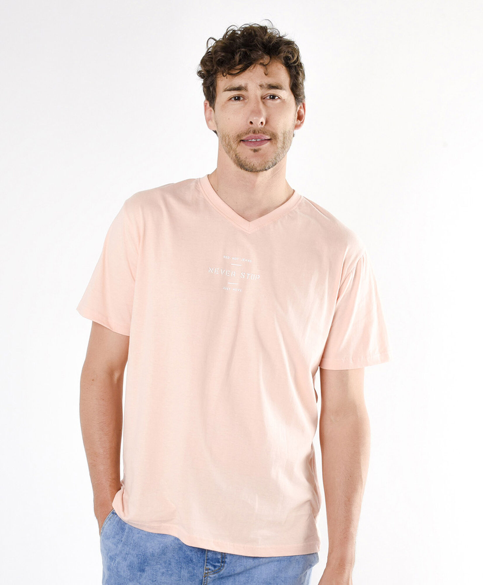Polera hombre mini texto Polera hombre mini texto