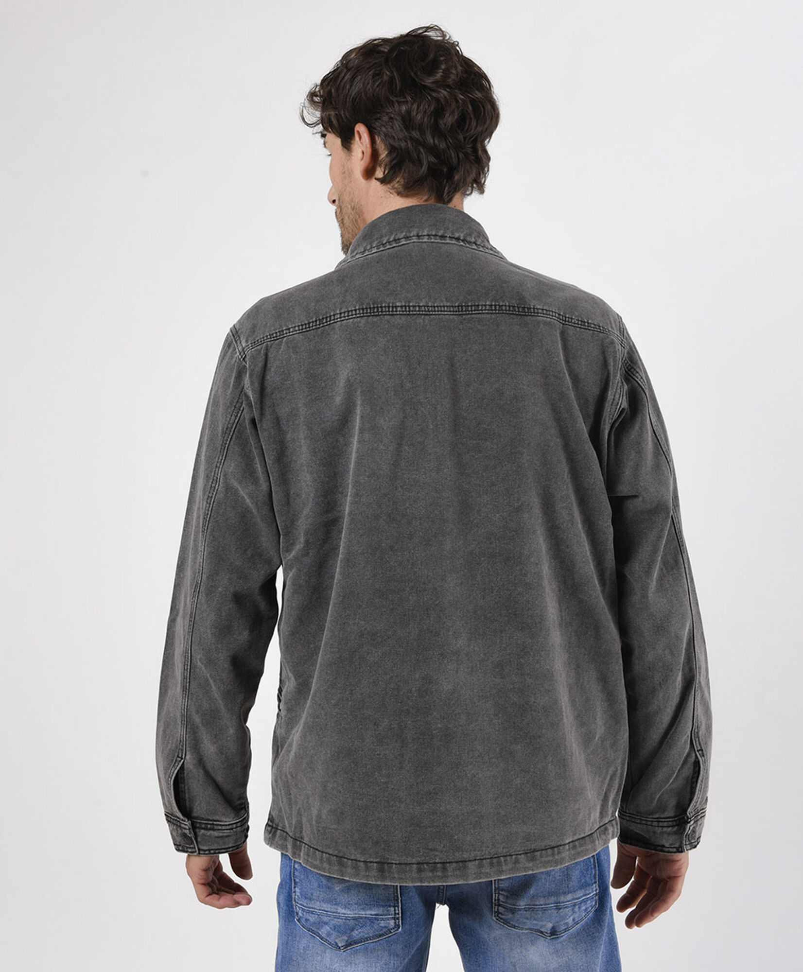 Chaqueta hombre mezclilla Chaqueta hombre mezclilla