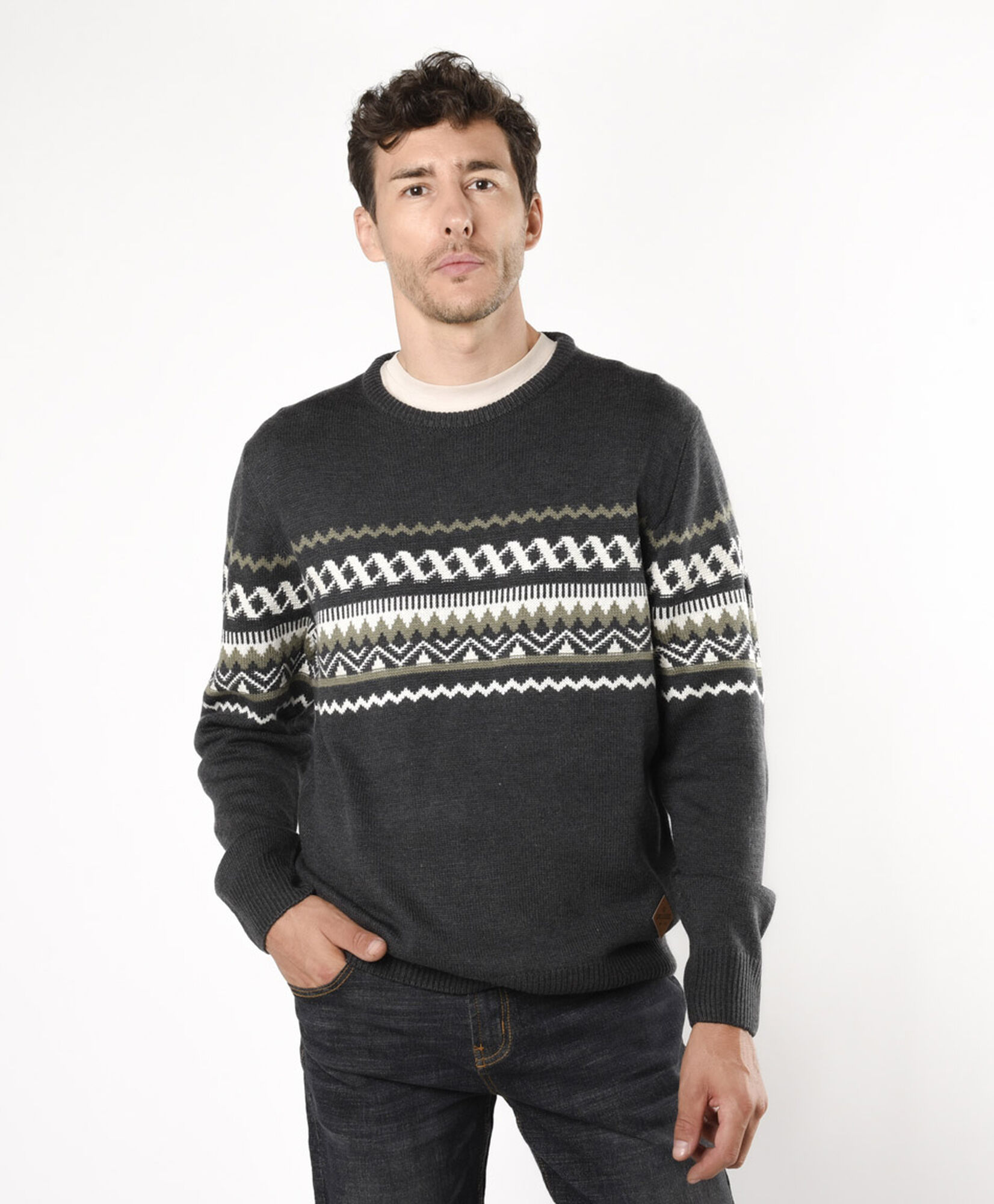 Sweater hombre jacquard diseño Sweater hombre jacquard diseño