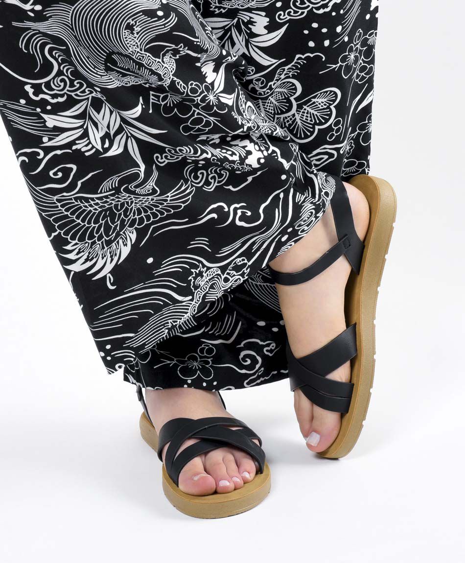 Sandalia mujer cruzada