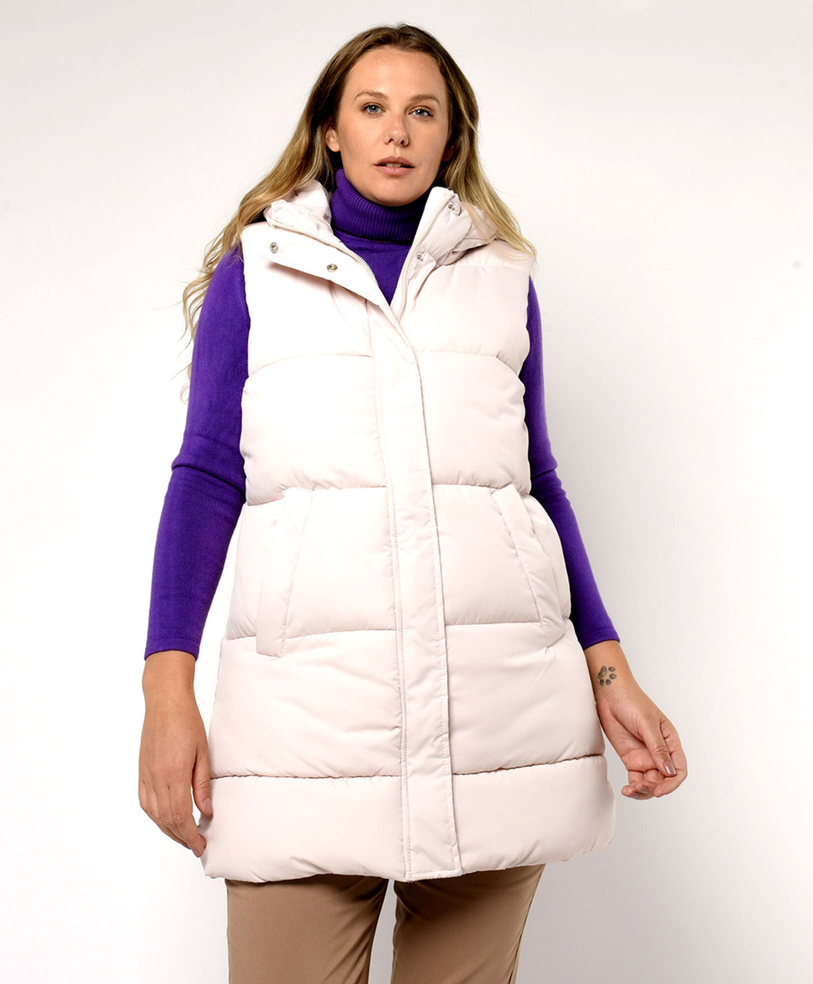 Parka mujer puffa sin mangas Parka mujer puffa sin mangas