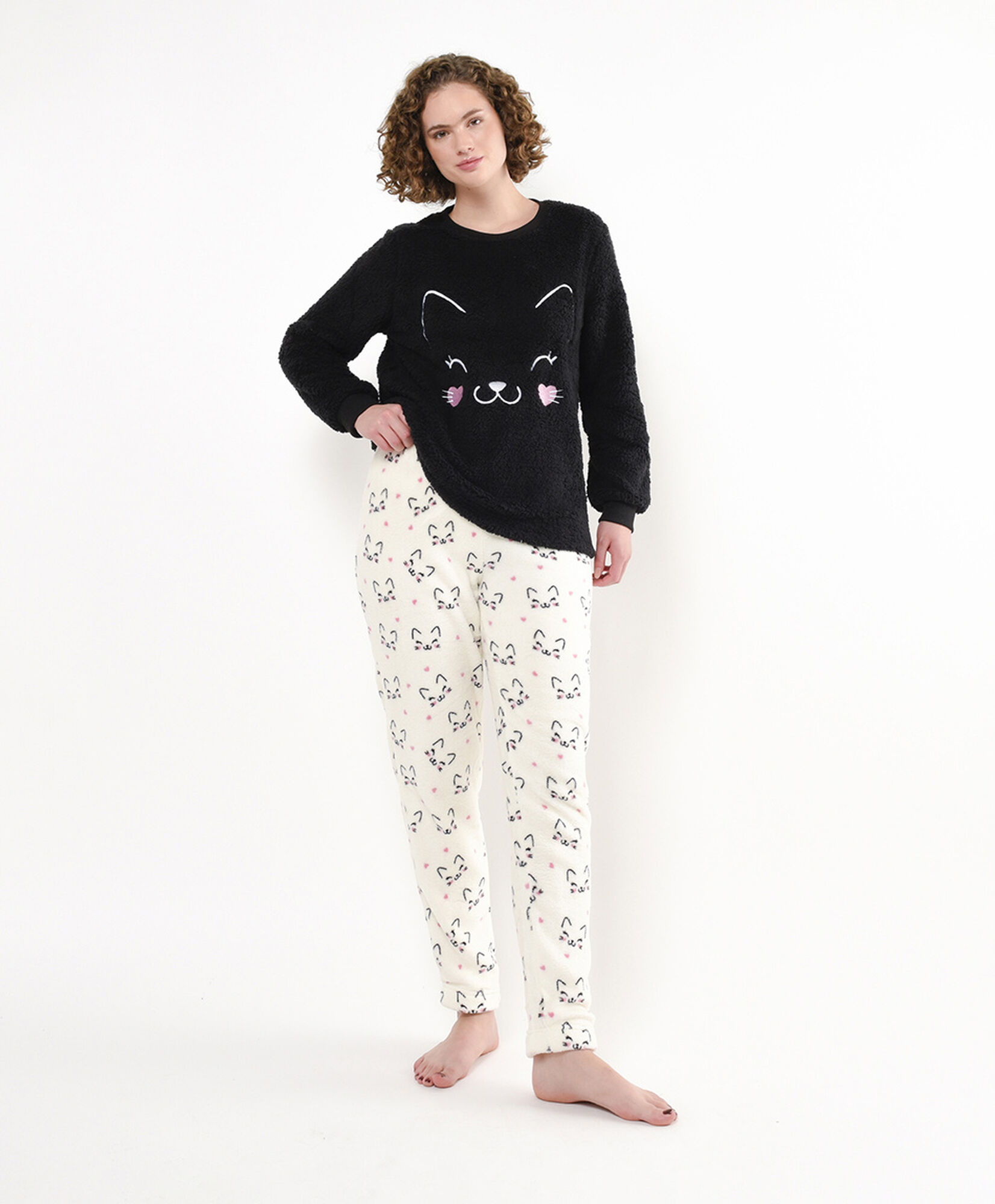 Pijama mujer chiporro gatito Pijama mujer chiporro gatito
