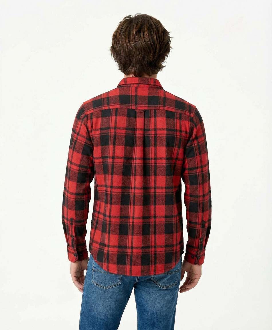 Chaqueta hombre le&ntilde;adora roja