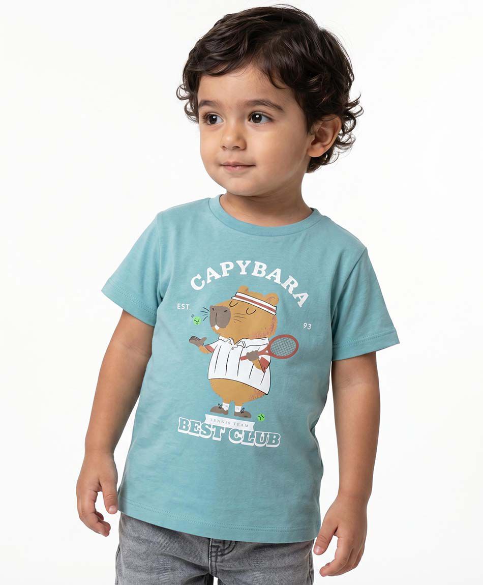 Polera beb&eacute; capibara tenis