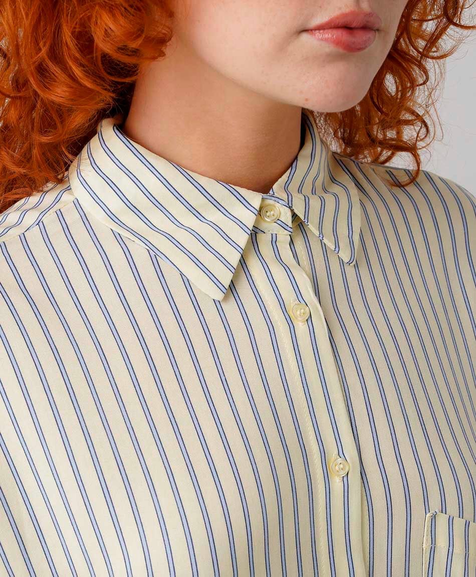 Blusa mujer rayas bicolor